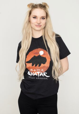 Avatar: The Last Airbender – Team Avatar Haunt – T-Shirt – Schwarz – M – 100% Baumwolle