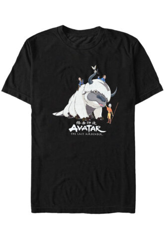 Avatar: The Last Airbender – Avatar Gang – T-Shirt – Schwarz – L – 100% Baumwolle