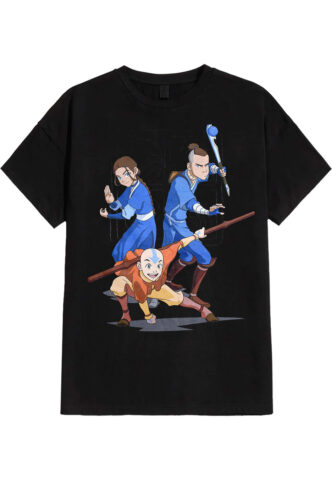 Avatar: The Last Airbender – Group Shot – T-Shirt – Schwarz – XL – 100% Baumwolle