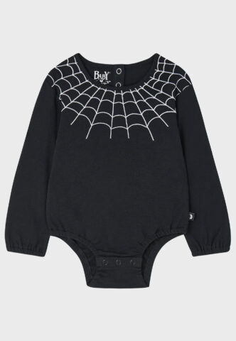 Killstar – Baby Spider Long Sleeved – Bodysuit – Schwarz – 18 Months – 100% Baumwolle