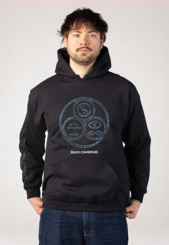 Bad Omens – Gothic Logo – Hoodie – Schwarz – 3XL – 50% Baumwolle, 50% Polyester