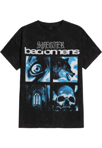 Bad Omens – Specter Collage Washed – T-Shirt – Schwarz – L – 100% Baumwolle