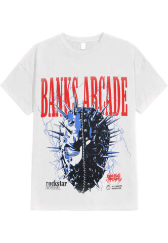Banks Arcade – Rockstar White – T-Shirt – Weiß – L – 100% Baumwolle