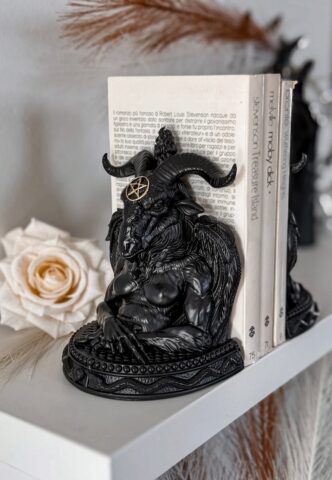 Killstar – Baphomet Black – Bookends – Schwarz – Onesize – Harz