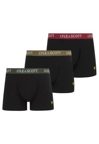 Lyle & Scott – Barclay Waistbands Black Multi – Boxershorts – Schwarz – XL – 95% Baumwolle, 5% Elastan