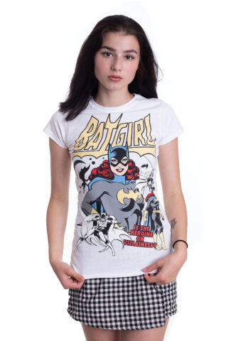 Batgirl – Hero Or Villain White – Girly – Weiß – L – 100% Baumwolle