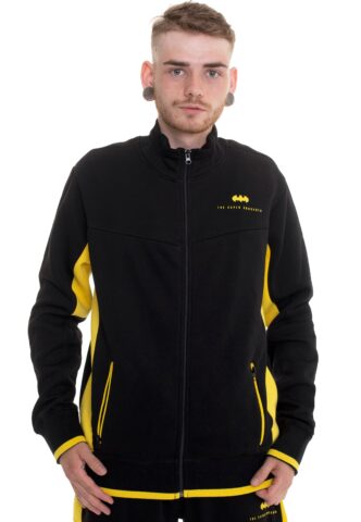 Batman – Caped Crusader – Trainingsjacke – Schwarz – L – 60% Baumwolle, 40% Polyester