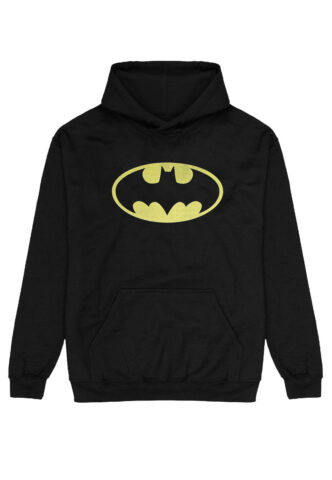 Batman – Classic Bat Logo – Hoodie – Schwarz – L – 50% Baumwolle, 50% Polyester