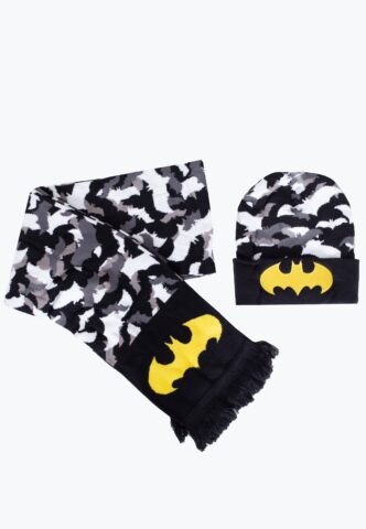 Batman – Logo – Geschenk Set – Schwarz – Onesize – 100% Polyacryl