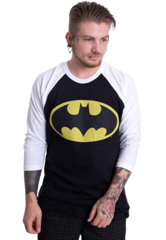 Batman – Signal Logo Baseball White – Longsleeve – Weiß – XXL – 100% Baumwolle