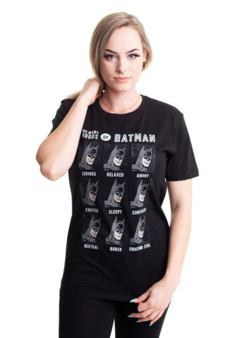 Batman – The Many Moods Of Batman – T-Shirt – Schwarz – M – 100% Baumwolle