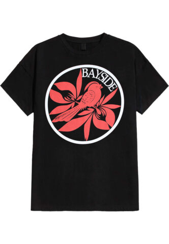 Bayside – Bird Logo – T-Shirt – Schwarz – XS – 100% Baumwolle,Jersey
