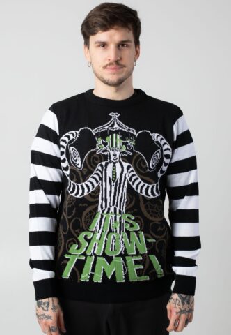 Beetlejuice – Showtime Xmas Knit – Pullover – Schwarz – XXL – 100% Polyacryl