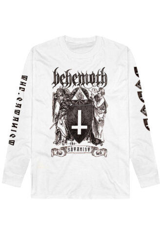 Behemoth – The Satanist White – Longsleeve – Weiß – M – 100% Baumwolle
