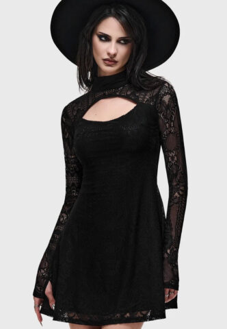 Killstar – Bella’s Curse Mini Black – Kleid – Schwarz – XS – 100% Polyamid