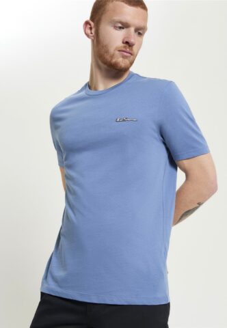Ben Sherman – Signature Riviera Blue – T-Shirt – Blau – M – 100% Bio-Baumwolle