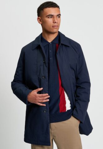 Ben Sherman – Waxed Car Dark Navy – Jacke – Blau – XL – 65% Polyester, 35% Baumwolle