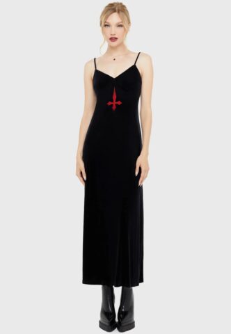 Killstar – Beneath The Sky Slip Black – Kleid – Schwarz – XXL – gid://shopify/Metaobject/162965586157