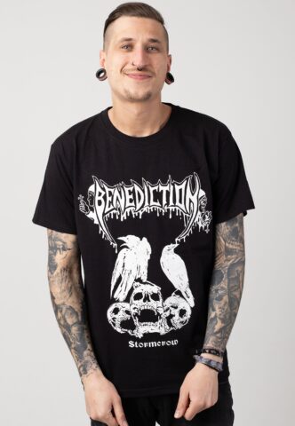 Benediction – Stormcrow – T-Shirt – Schwarz – S – 100% Baumwolle