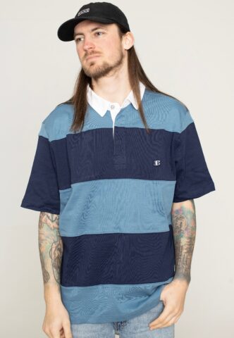 Ben Sherman – Short Sleeve Rugby Blue Shadow – Polo – Blau – M – 100% Baumwolle