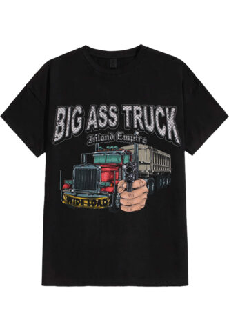 Big Ass Truck I.E. – Wide Load – T-Shirt – Schwarz – L – 100% Baumwolle