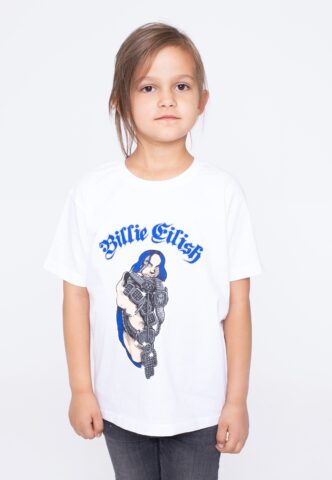 Billie Eilish – Bling Kids White – T-Shirt – Weiß – 7-8 Years – 100% Baumwolle