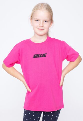 Billie Eilish – Racer Logo & Blohsh Kids Pink – T-Shirt – Pink – 5-6 Years – 100% Baumwolle