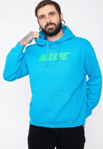 Billie Eilish – Thermal Photo Neonue – Hoodie – Blau – XXL – 80% Baumwolle, 20% Polyester
