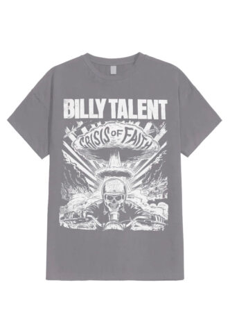 Billy Talent – Crisis Of Faith Cover Distressed Charcoal – T-Shirt – Grau – XL – 100% Baumwolle