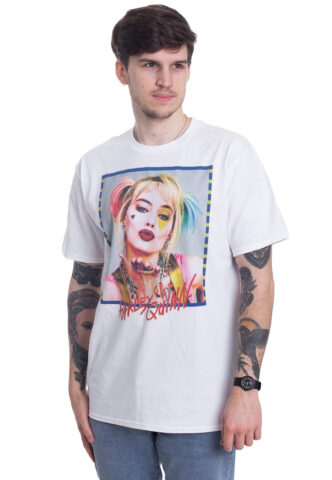 Birds Of Prey – Harley Quinn Kiss White – T-Shirt – Weiß – S – 100% Baumwolle