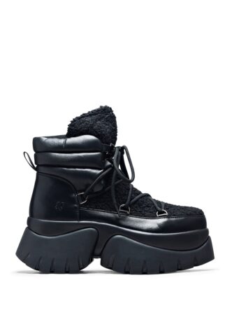 Koi Footwear – Black Fluffy Vilun Black – Girl Schuhe – Schwarz – EU 37 – Synthetic/Textile/Gummi