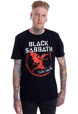 Black Sabbath – Archangel Never Say Die – T-Shirt – Schwarz – L – 100% Baumwolle