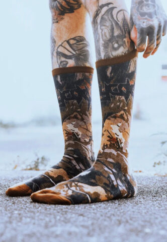 Stay Cold Apparel – Blackwood Camo – Socken – Tarnfarben – Onesize – 65% Baumwolle, 30% Polyamid, 5% Elastan