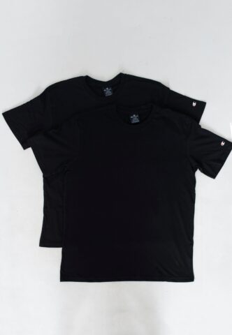 Champion – Pack Of 2 Crew Neck Black Beauty – T-Shirt – Schwarz – S – 100% Baumwolle