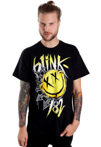 Blink 182 – Big Smile – T-Shirt – Schwarz – L – 100% Baumwolle