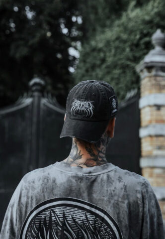 Stay Cold Apparel – Bloodshot Bleached Dad White – Cap – Grau – Onesize – 100% Baumwolle