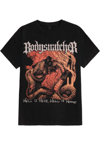 Bodysnatcher – Hell Is Home Hell Is Here Cover – T-Shirt – Schwarz – M – 100% Baumwolle