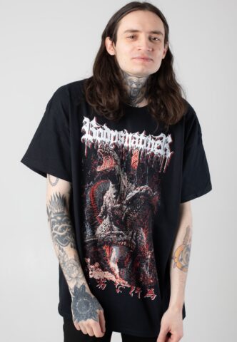 Bodysnatcher – Kaju – T-Shirt – Schwarz – XXL – 100% Baumwolle