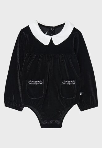 Killstar – Boo! Long Sleeved – Bodysuit – Schwarz – 18 Months – 95% Polyester, 5% Elastan
