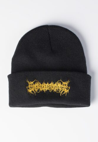 Brand Of Sacrifice – Gold Logo – Beanie – Schwarz – Onesize – 100% Polyacryl