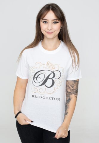 Bridgerton – Comic Style White – T-Shirt – Weiß – M – 100% Baumwolle