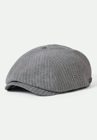 Brixton – Brood Snap Light Grey/White Stripe Chambr – Hut – Grau – S – gid://shopify/Metaobject/102002983149