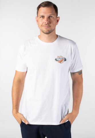 Brixton – Driftway TLRT White – T-Shirt – Weiß – L – 100% Baumwolle