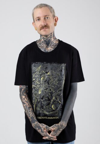 Brutal Knack – Cosmos Black – T-Shirt – Schwarz – S – 100% Baumwolle