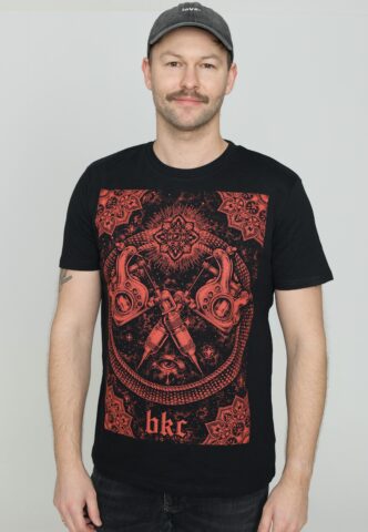 Brutal Knack – Tattoo Machine Black – T-Shirt – Schwarz – XXL – 100% Bio-Baumwolle