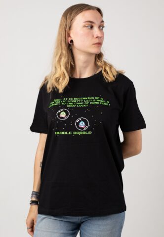 Bubble Bobble – Bubble Bobble Start – T-Shirt – Schwarz – XXL – 100% Bio-Baumwolle