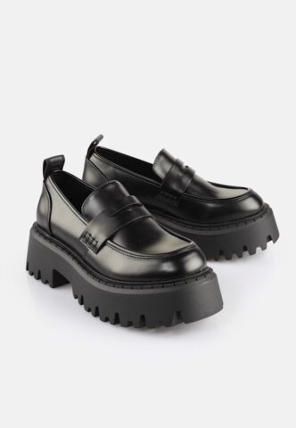Buffalo – Aspen Loafer Black – Girl Schuhe – Schwarz – EU 37 – Synthetic/Synthetic/Gummi