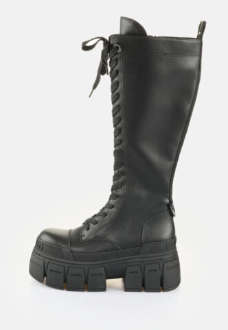 Buffalo – Gospher Lace Up Hi Vegan Nappa Black – Girl Schuhe – Schwarz – EU 38 – Leather/Textile/Gummi