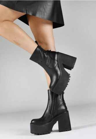Buffalo – Killah Zip Boot Mid Vegan Nappa Black – Girl Schuhe – Schwarz – EU 37 – Synthetic/Textile/Gummi