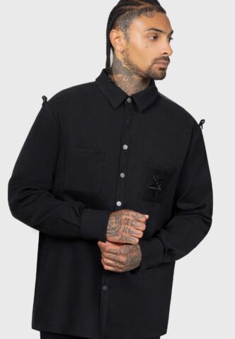 Killstar – Burning Light Black – Hemd – Schwarz – XXL – 95% Nylon, 5% Elastan